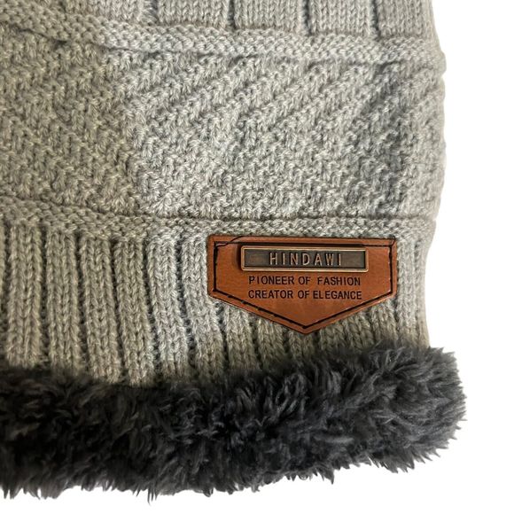HINDAWI Winter Beanie Hat - Grey - Picture 3 of 5